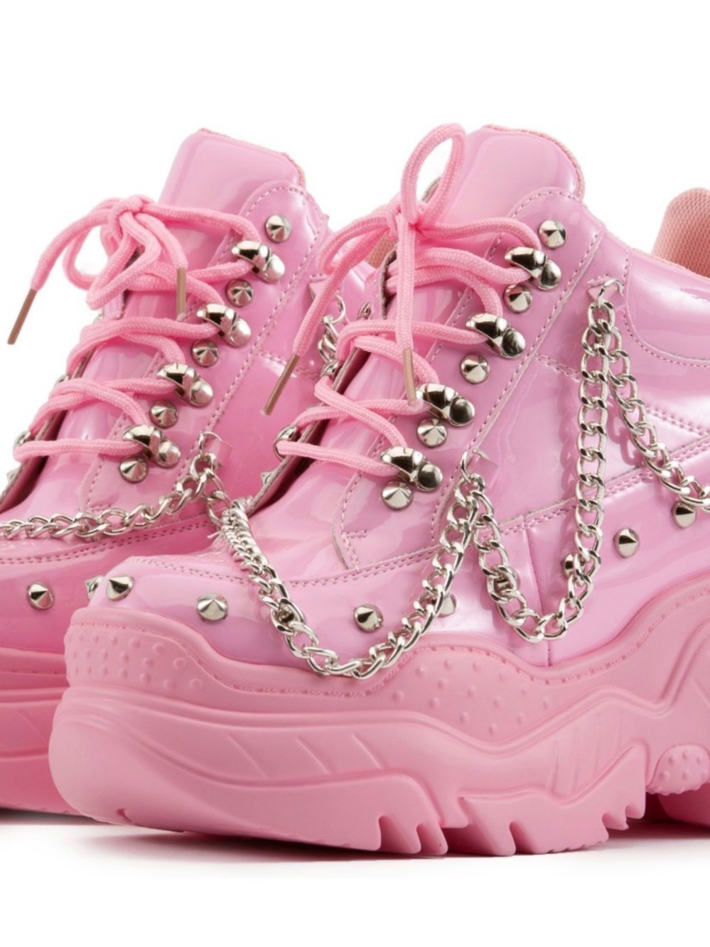 SPACE CANDY PLATFORM SNEAKERS WITH STUDS - Picture 1 of 8